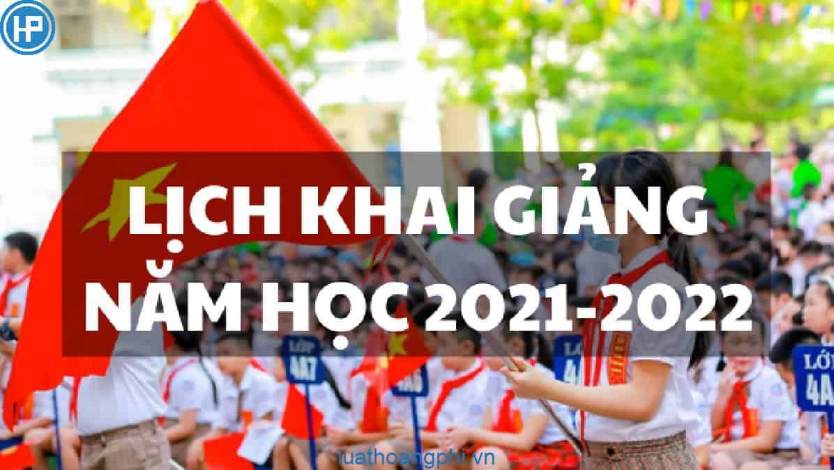 Công văn 1614/SGDDT-TCHC VIv tổ chức lễ khai giảng năm học 2021-2022
