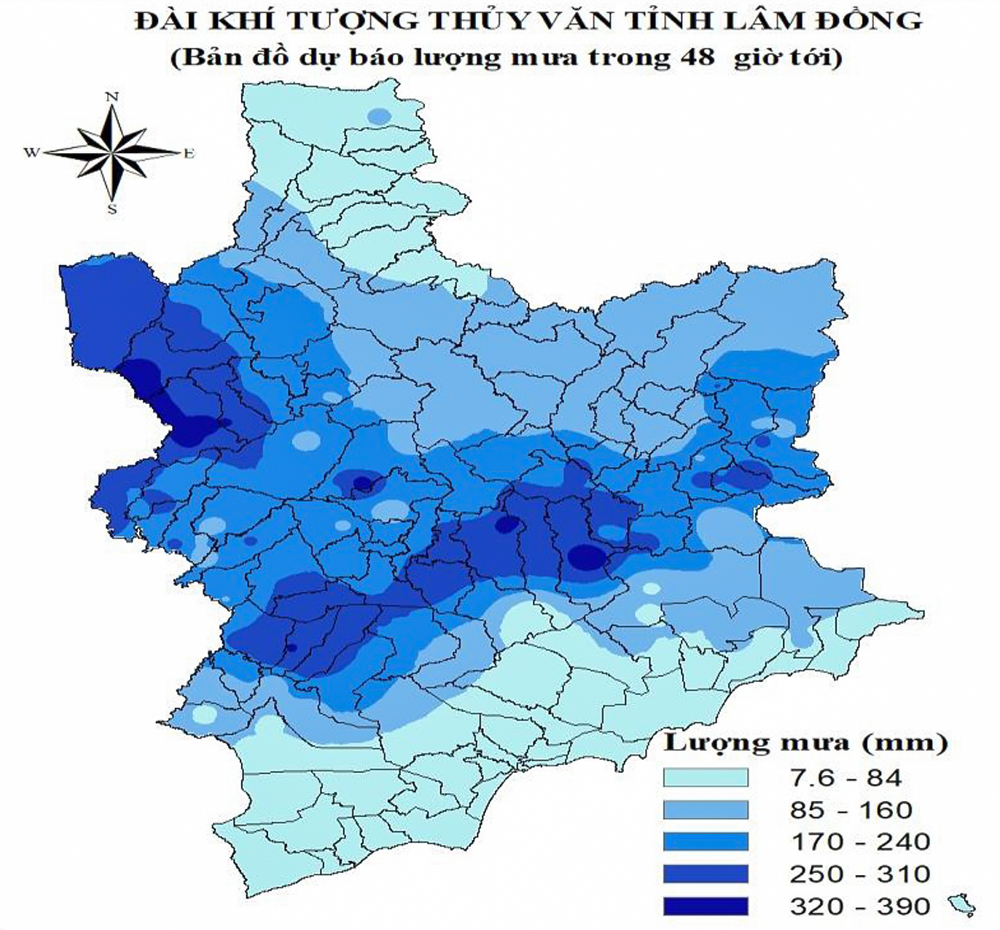 Diễn biến thời tiết – ảnh hưởng của bão KALMAEGI trên địa bàn tỉnh Lâm Đồng