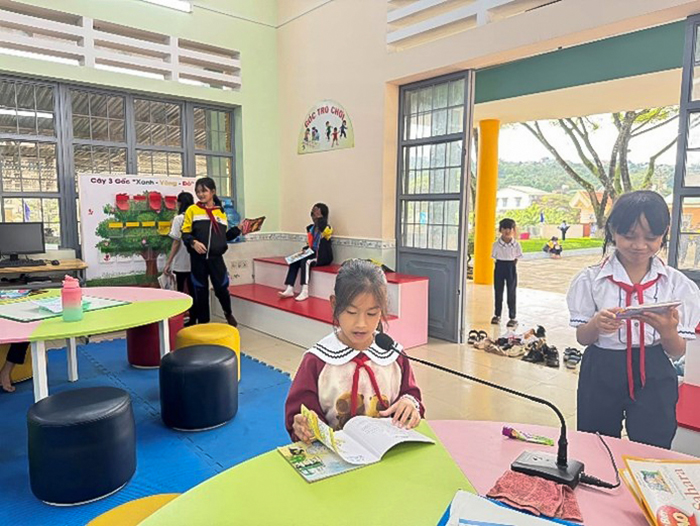 Trường TH-THCS Đinh Trang Thượng lan tỏa văn hóa đọc trong học sinh và cộng đồng dân cư vùng đồng bào dân tộc thiểu số