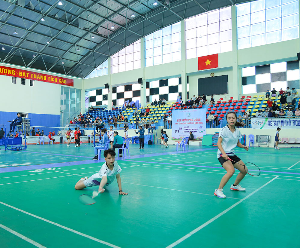 Kết thúc các nội dung môn Cầu lông dành cho học sinh tại HKPĐ lần thứ X