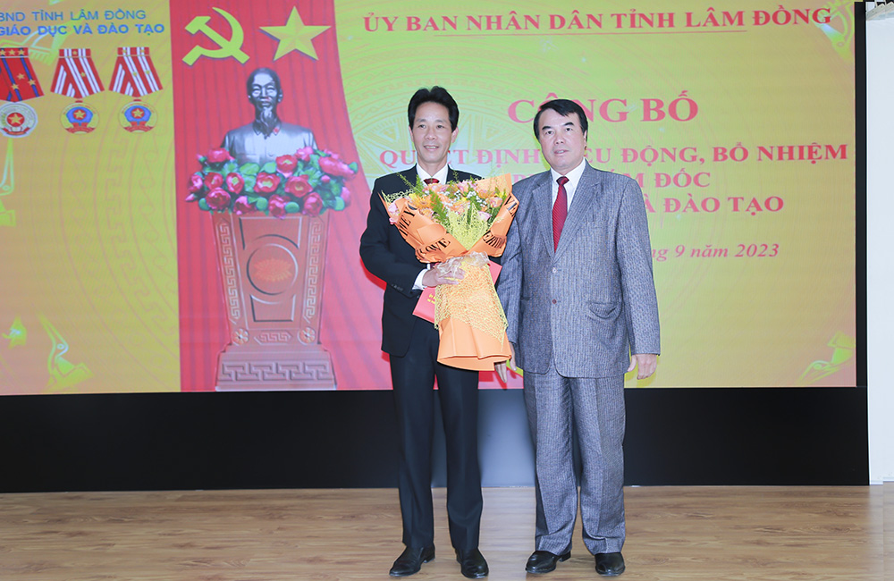 Ông Trần Đức Minh, Trưởng Phòng Giáo dục và Đào tạo thành phố Đà Lạt, được bổ nhiệm chức vụ Phó Giám đốc Sở Giáo dục và Đào tạo tỉnh Lâm Đồng