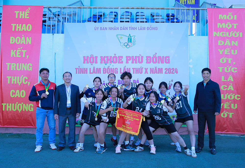 Trường THPT Đức Trọng đoạt HCV môn Bóng chuyền nữ khối THPT tại HKPĐ tỉnh Lâm Đồng lần thứ X năm 2024