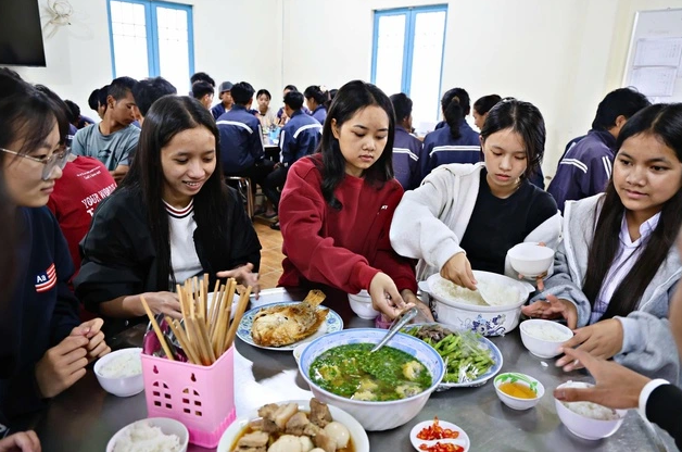 Một điểm thi ở Lâm Đồng phục vụ thí sinh ăn ngày 3 bữa