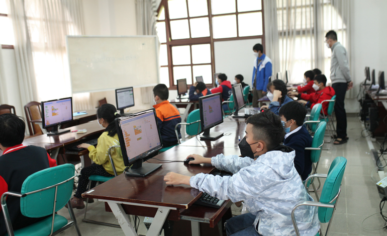 90 thí sinh tham dự Hội thi Tin học trẻ tỉnh Lâm Đồng lần thứ 28 năm 2022