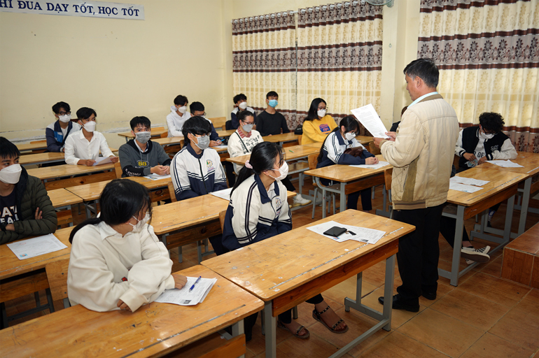 Gần 99,4% thí sinh Lâm Đồng đến làm thủ tục thi tốt nghiệp THPT năm 2022