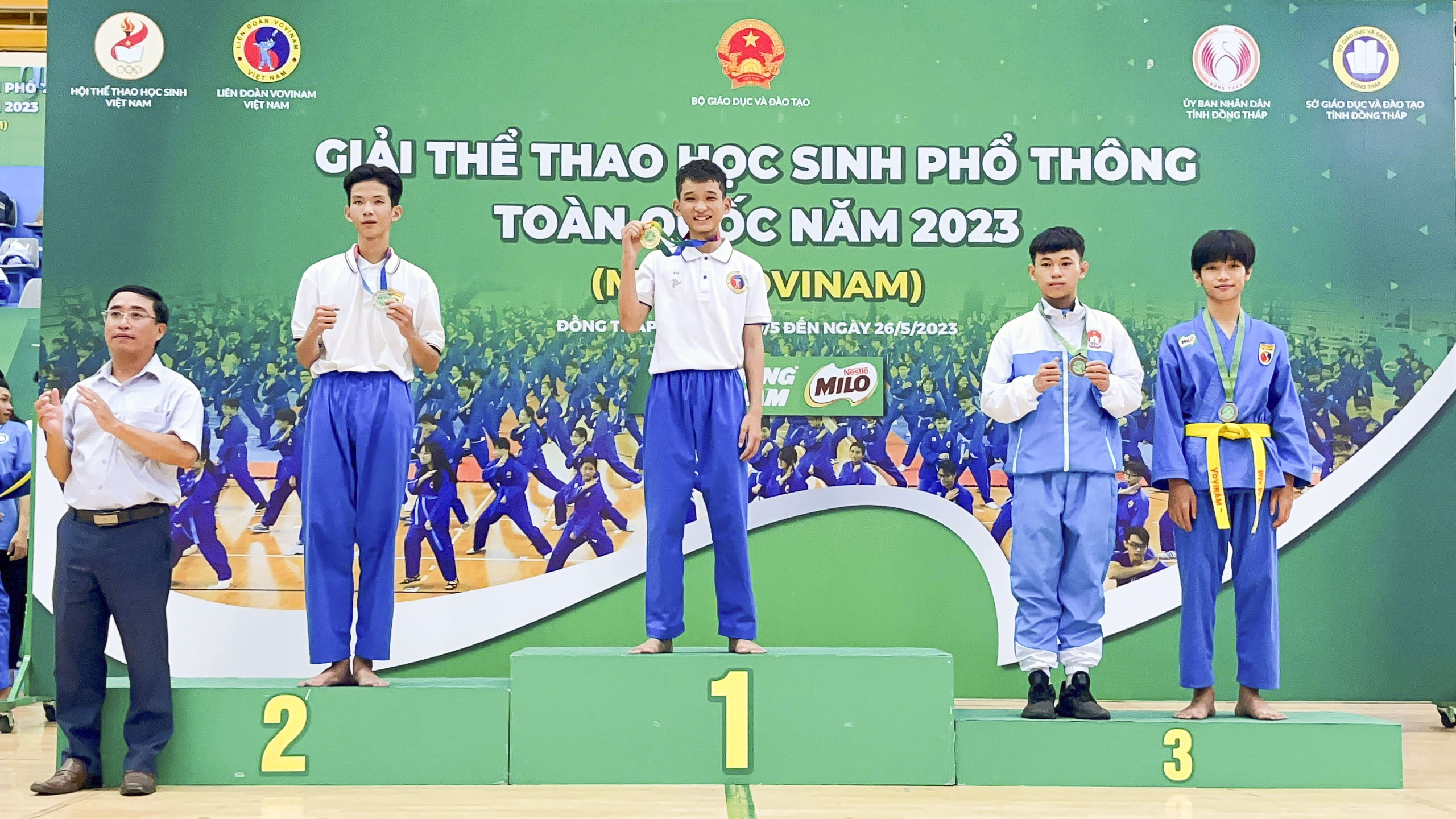 Lâm Đồng xếp thứ 5 giải Vovinam học sinh toàn quốc năm 2023