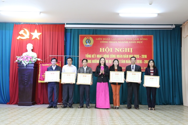 Công đoàn ngành Giáo dục Lâm Đồng tổ chức Hội nghị tổng kết hoạt động công đoàn năm học 2015- 2016