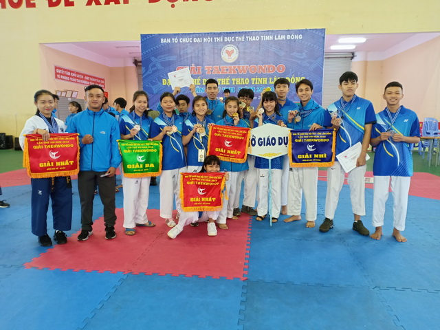 Đội tuyển Taekwondo Ngành Giáo dục Lâm Đồng đạt kết quả cao tại Đại hội Thể dục thể thao tỉnh Lâm Đồng lần thứ 8 năm 2018