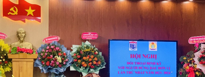 Hội nghị Đối thoại định kỳ với người đứng đầu đơn vị lần thứ nhất, năm học 2023-2024 tại Trường THPT Bảo Lâm