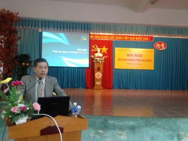 Hội nghị triển khai tập huấn phần mềm quản lý trường học online SMAS của Viettel cho bậc Mầm non trên địa bàn thành phố Đà Lạt
