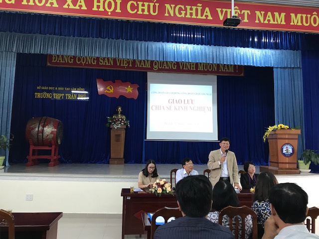 Công đoàn Giáo dục tỉnh Lâm Đồng tổ chức thành công buổi giao lưu với cán bộ công đoàn Giáo dục tỉnh Quảng Ngãi