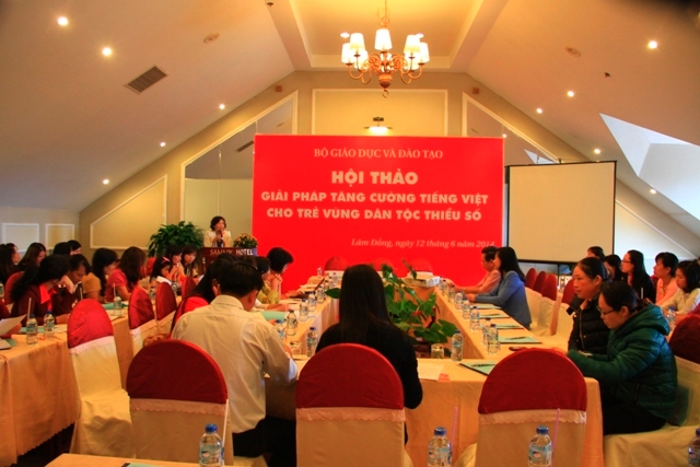Hội thảo giải pháp tăng cường tiếng Việt cho trẻ vùng Dân tộc thiểu số 