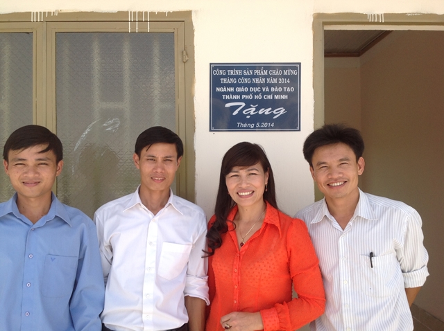 Sở GDĐT và Công đoàn Giáo dục Lâm Đồng hỗ trợ xây dựng nhà công vụ giáo viên cho trường THPT Phan Đình Phùng, huyện Đam Rông