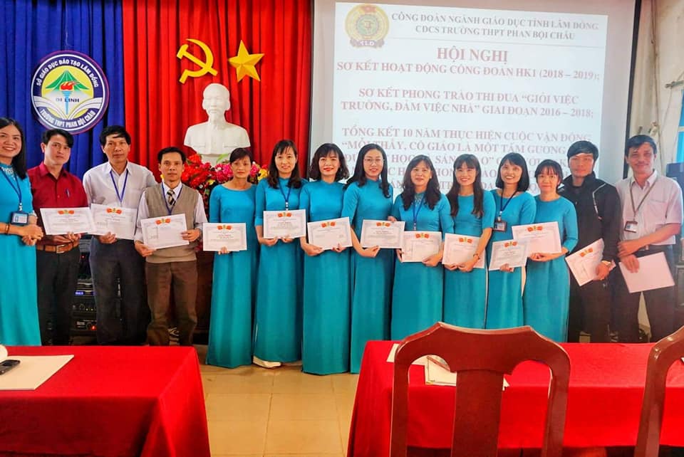 Hội nghị sơ kết CĐCS Trường THPT Phan Bội Châu
