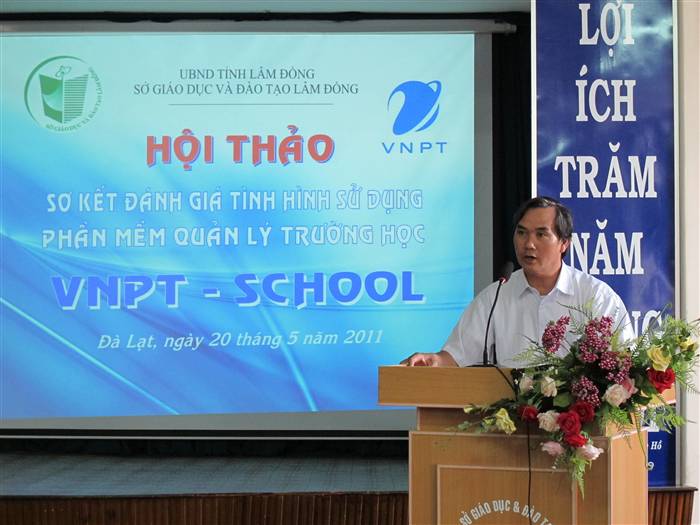 Hội nghị sơ kết đánh giá tình hình triển khai và sử dụng chương trình VNPT – School