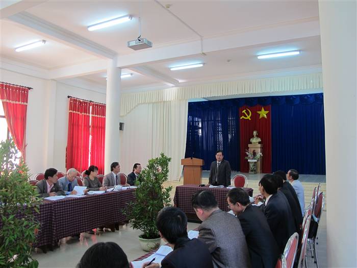 Tỉnh ủy Lâm Đồng làm việc với Sở Giáo dục - Đào tạo  về kiểm tra việc triển khai Nghị quyết Trung ương 4 (khoá XI)