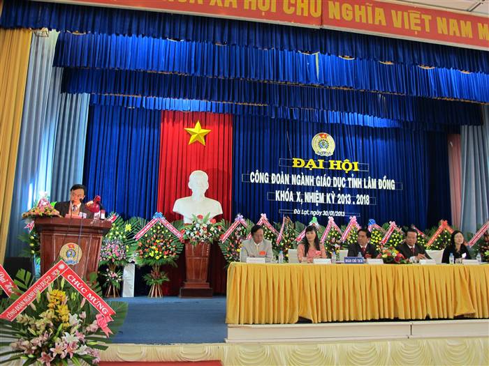 Đại hội Công đoàn Ngành Giáo dục tỉnh Lâm Đồng, khoá X nhiệm kỳ 2013 - 2018