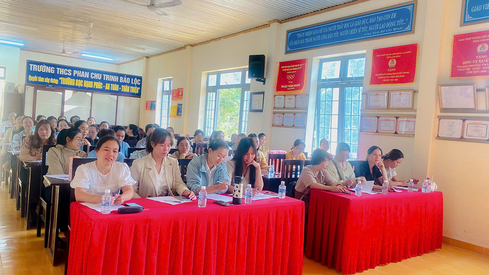 Phường 3 Bảo Lộc tập huấn dinh dưỡng cho giáo viên mầm non