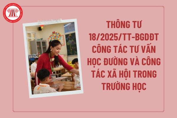 Đã có Thông tư 18/2025/TT-BGDĐT về công tác tư vấn học đường và công tác xã hội trong trường học