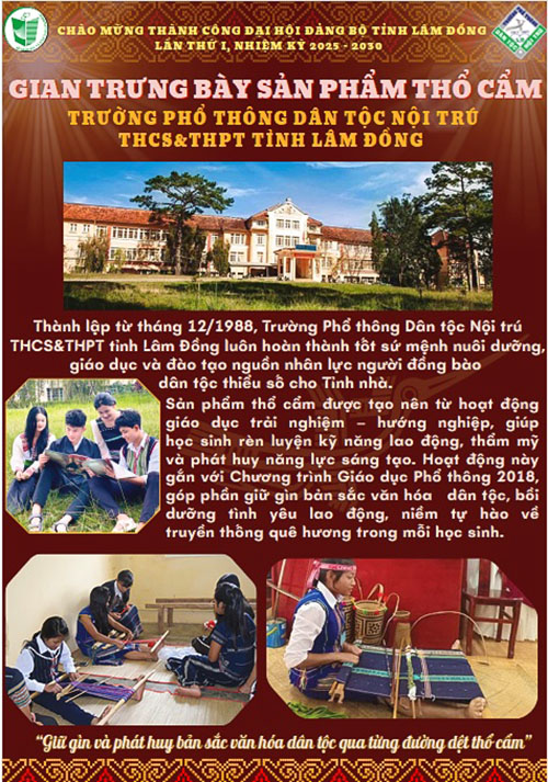 Ngành Giáo dục Lâm Đồng trưng bày thành tựu và sản phẩm sáng tạo chào mừng Đại hội đại biểu Đảng bộ tỉnh Lâm Đồng lần thứ I, nhiệm kỳ 2025-2030