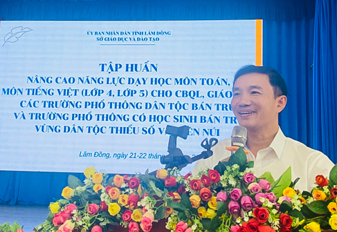 Tập huấn nâng cao năng lực dạy học môn tiếng việt và toán (lớp 4, lớp 5) cho giáo viên các trường phổ thông dân tộc bán trú và trường có học sinh bán trú vùng dân tộc thiểu số, miền núi