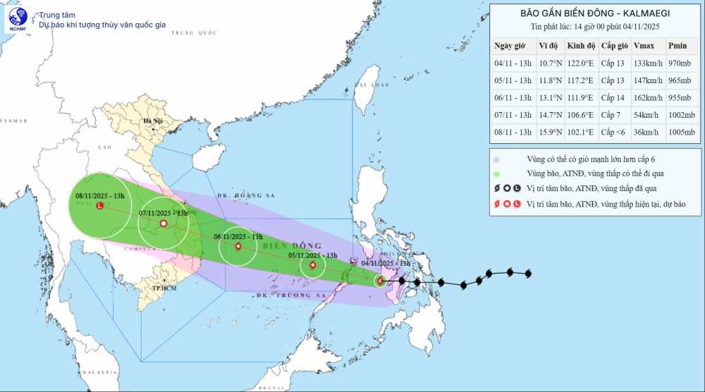 Ngành Giáo dục Lâm Đồng chủ động triển khai các biện pháp ứng phó với bão KALMAEGI