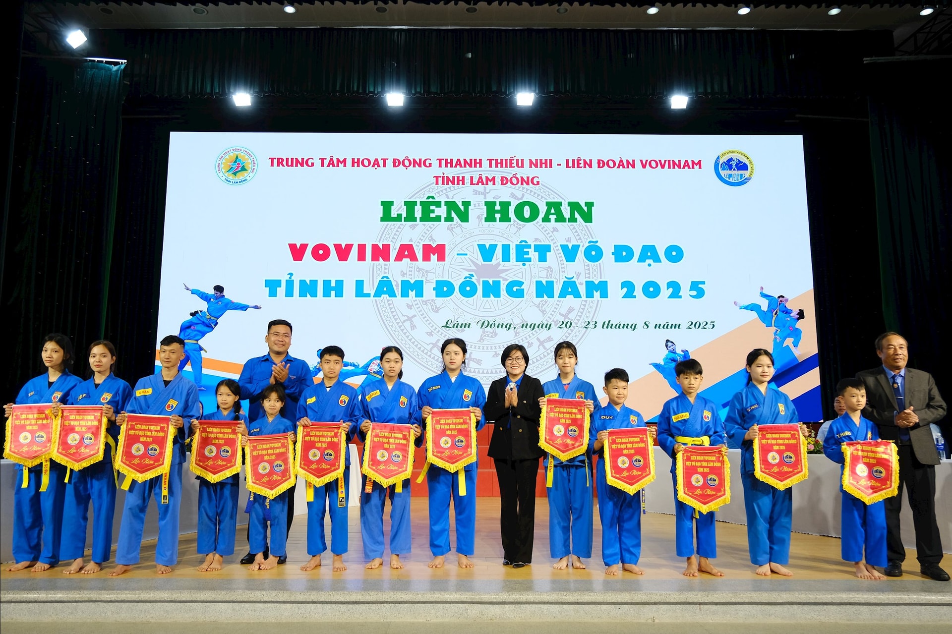 250 võ sinh tham gia Liên hoan Vovinam - Việt võ đạo tỉnh Lâm Đồng năm 2025