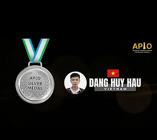 Học sinh Lâm Đồng Đặng Huy Hậu xuất sắc đoạt HCB Olympic Tin học châu Á - Thái Bình Dương