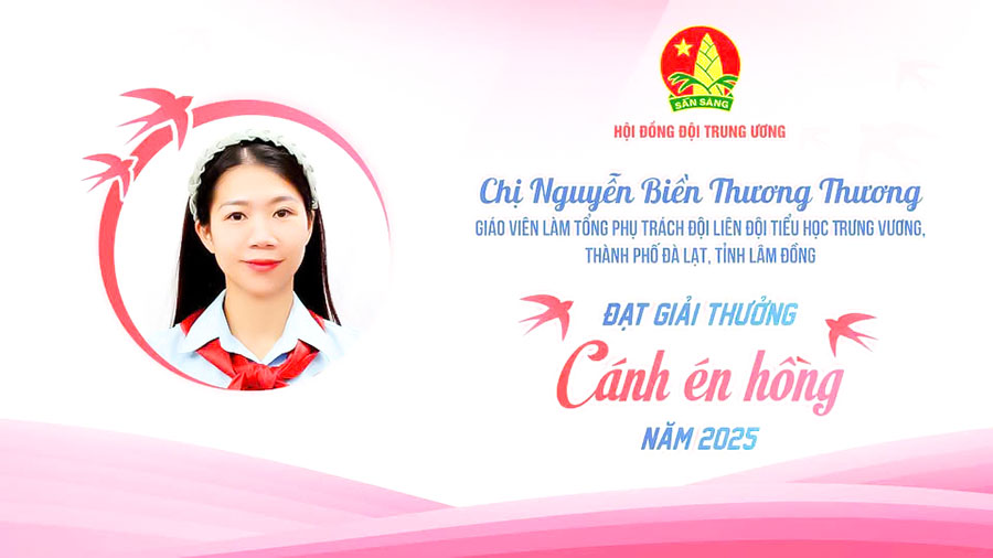 Hai giáo viên Lâm Đồng vinh dự nhận Giải thưởng “Cánh én hồng” năm 2025
